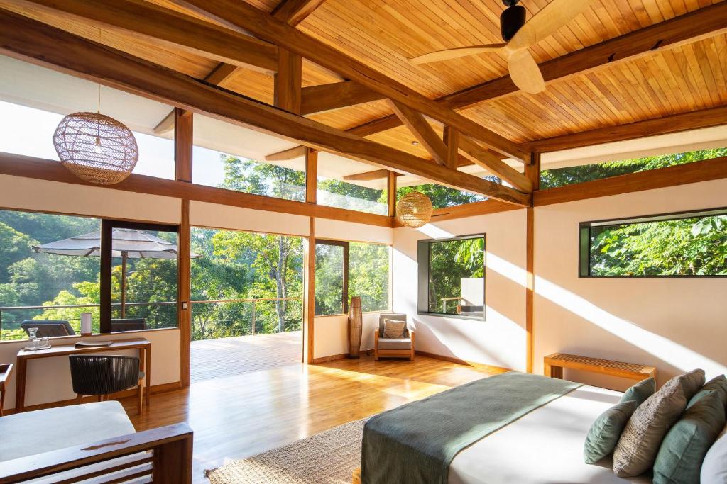 Posezení v ubytování El Remanso Rainforest Lodge