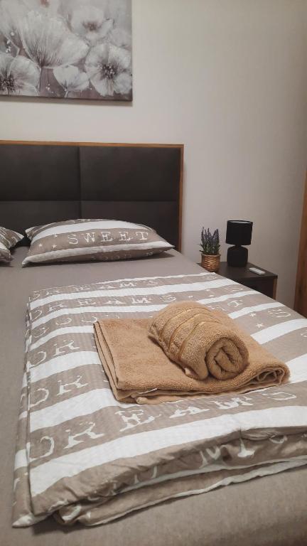 Postel nebo postele na pokoji v ubytování Apartman Tena