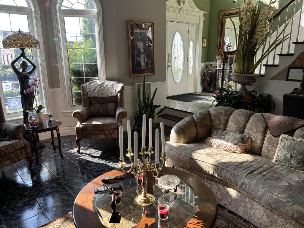 Posezení v ubytování Gîte du Caméléon