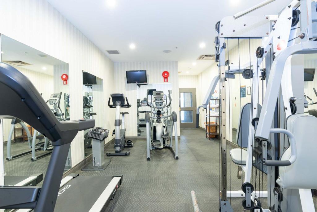 Fitness centrum a/nebo fitness zařízení v ubytování Sandman Hotel Red Deer