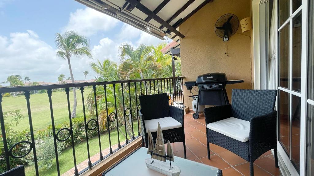Balkón nebo terasa v ubytování Cozy apartment Golf Course View in Punta Cana