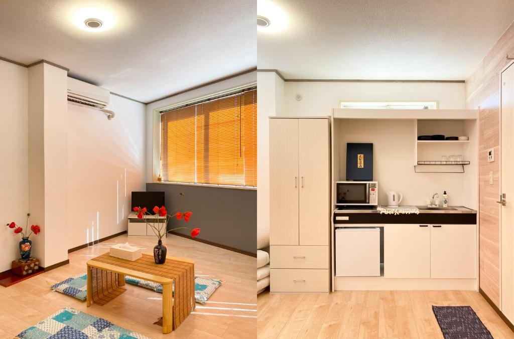 Kuchyň nebo kuchyňský kout v ubytování Uhome Mitomi Home 3F