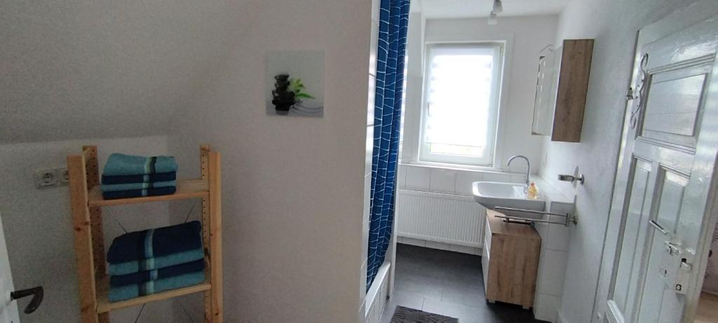 Koupelna v ubytování Ferienwohnung Landliebe