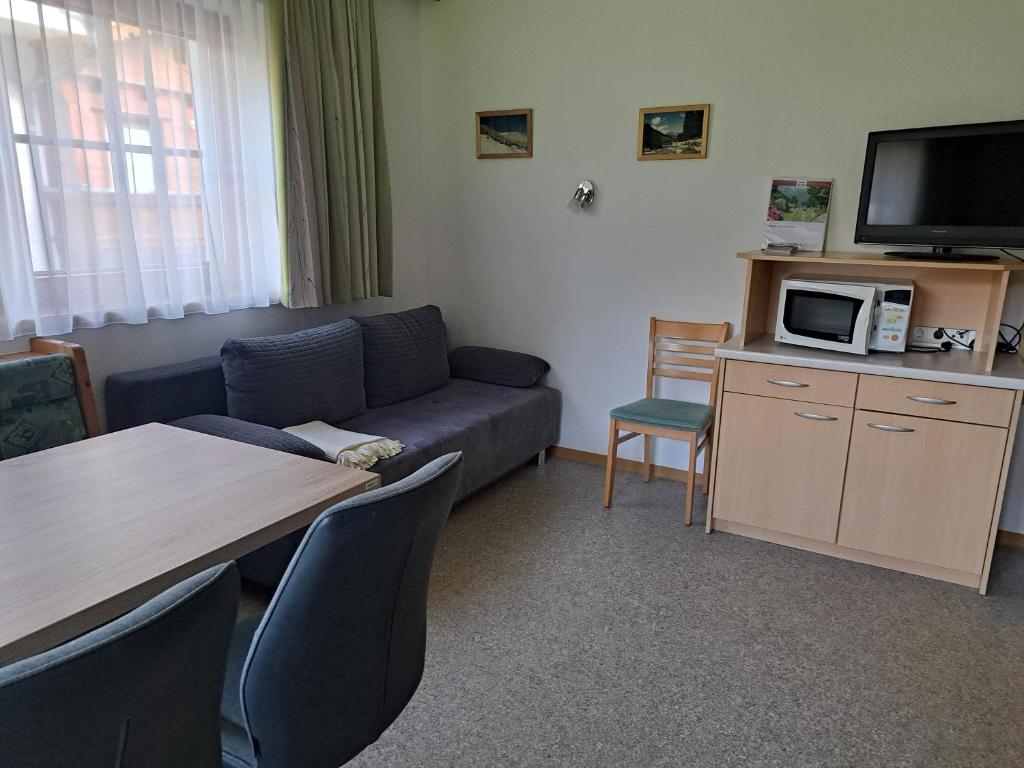 Kuchyň nebo kuchyňský kout v ubytování Haus Feldbründl