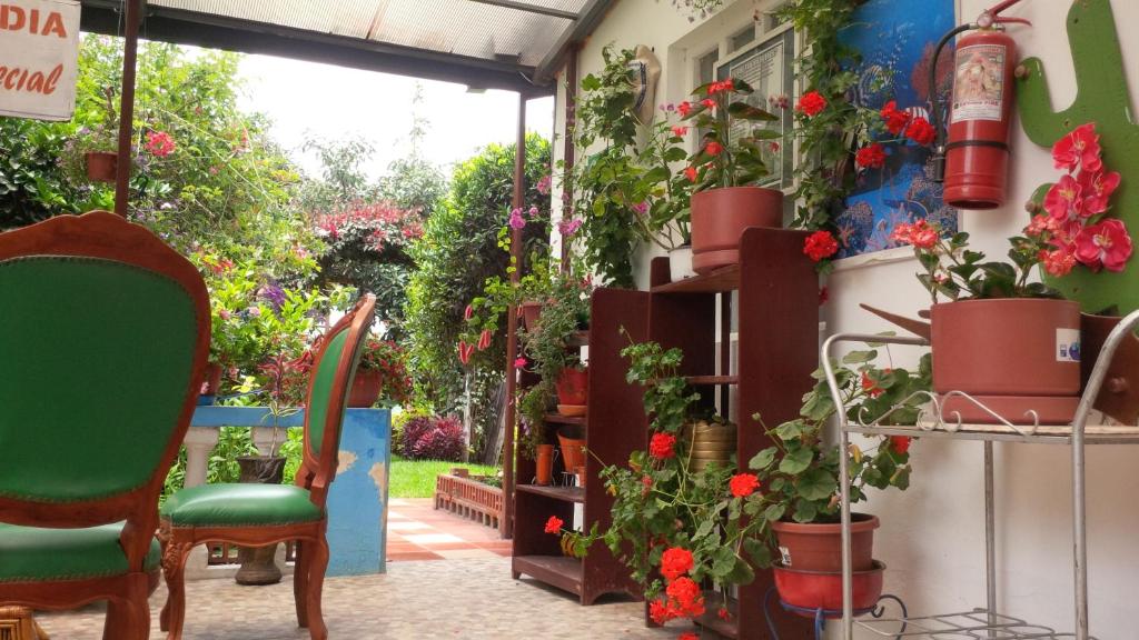 Zahrada ubytování Hostal el Parque Tababela
