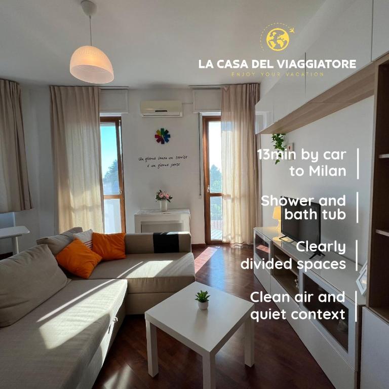 Apartment La Casa Del Viaggiatore - 13min To Milan - Self Check-In.
