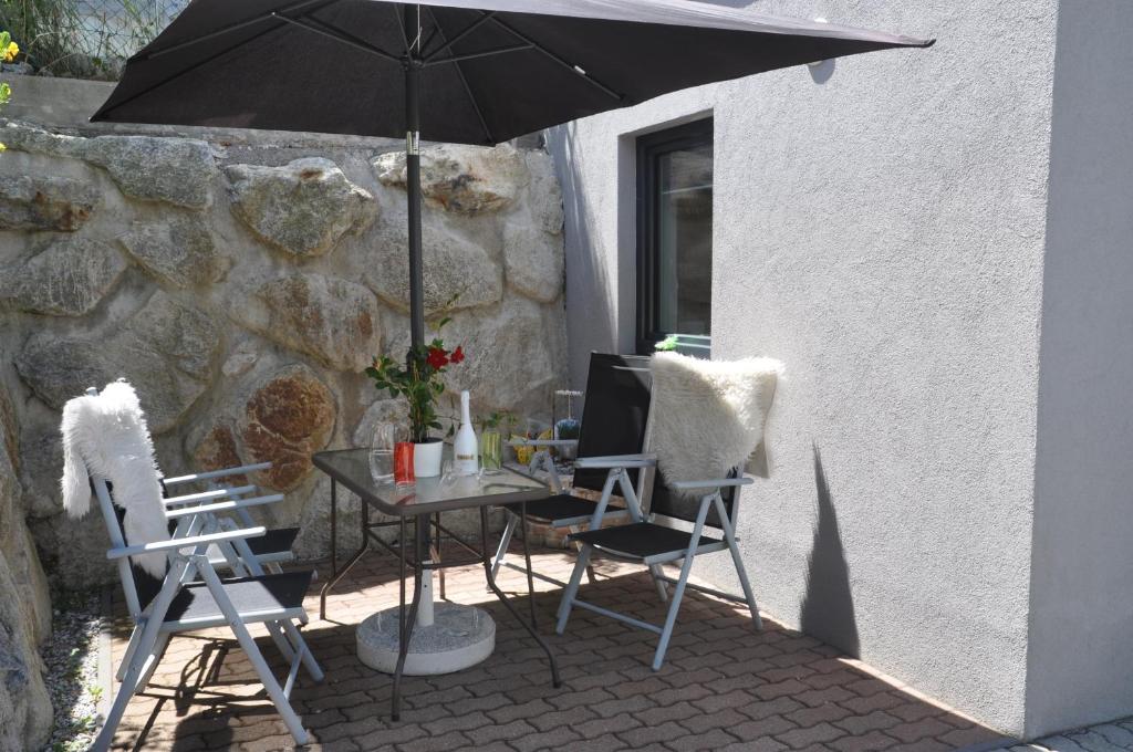 Patio nebo venkovní prostory v ubytování Ferienwohnung Bärbel
