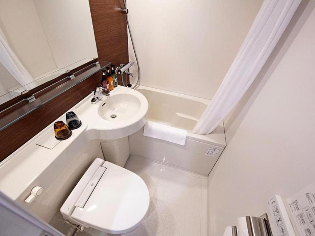 Koupelna v ubytování Nest&Rise Osaka Namba Hotel