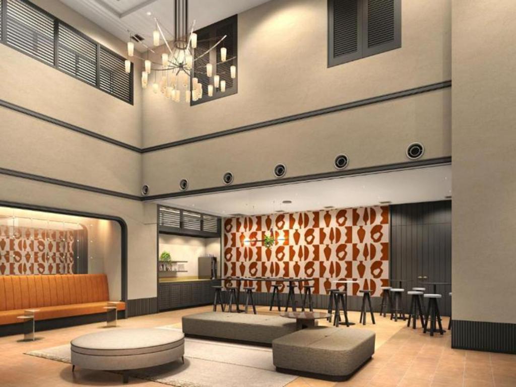 Posezení v ubytování Nest&Rise Osaka Namba Hotel