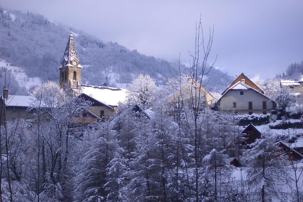 Auberge La Douce Montagne v zimě