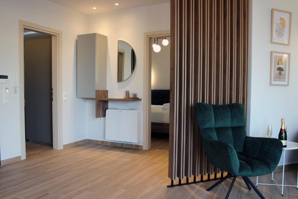 Posezení v ubytování Elia Luxury Residence