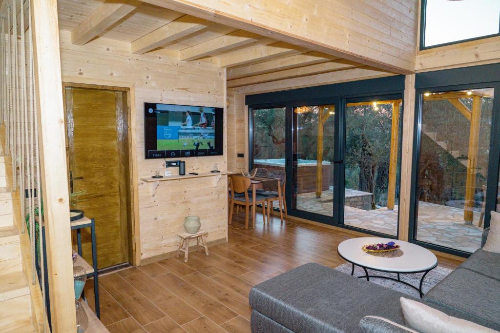 TV o dispositivi per l'intrattenimento presso Villa Tramonto D'Oro
