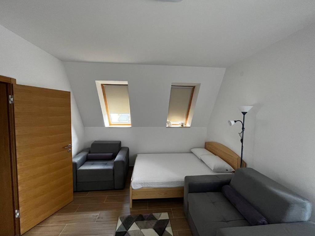 Posezení v ubytování Sova apartman
