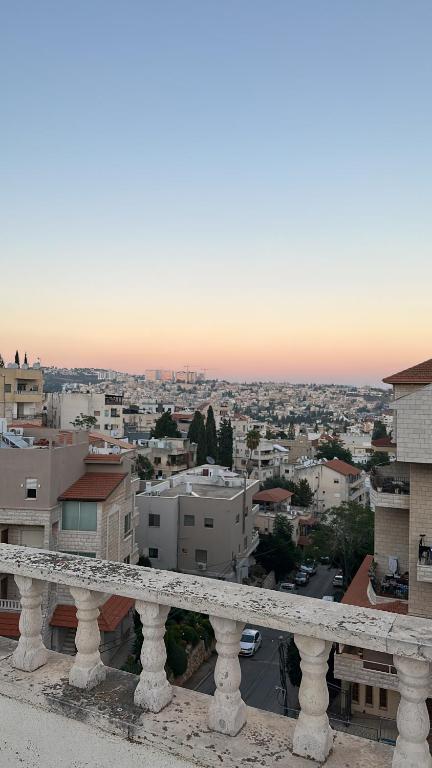a view of a city from the top of a building at ELIAS Penthouse in Nazareth