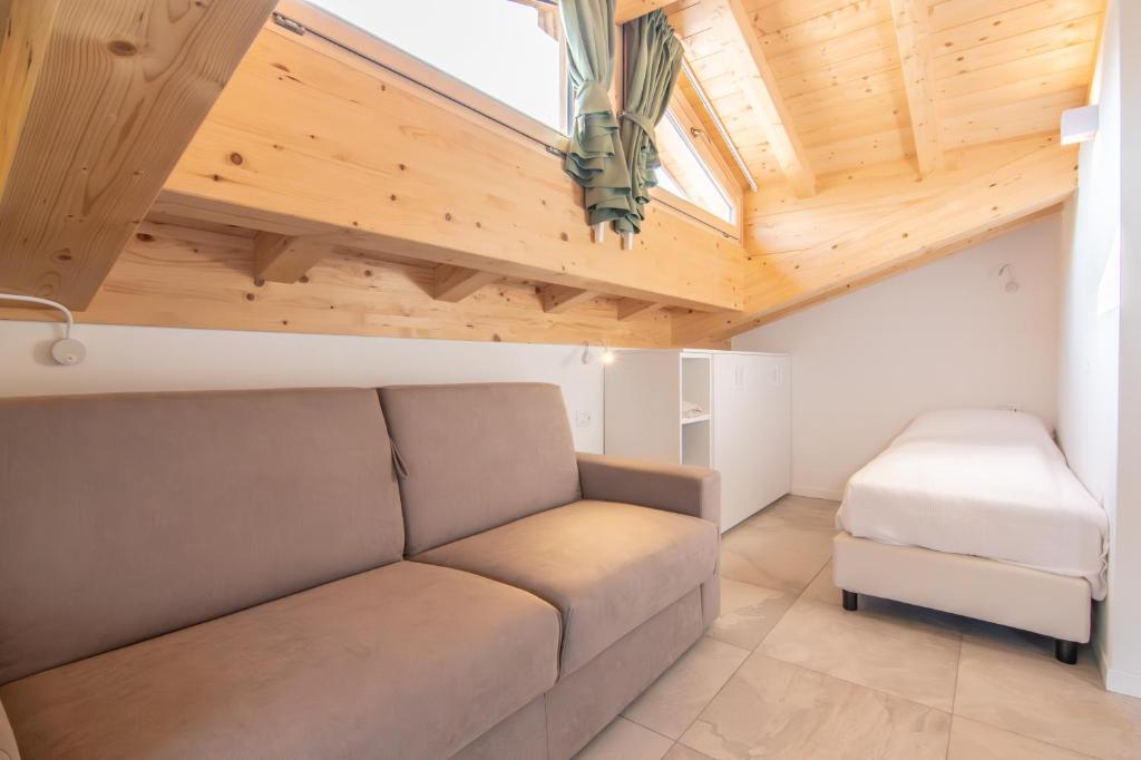 Postel nebo postele na pokoji v ubytování R&B al lago