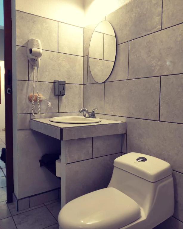 Koupelna v ubytování Villas Macondo