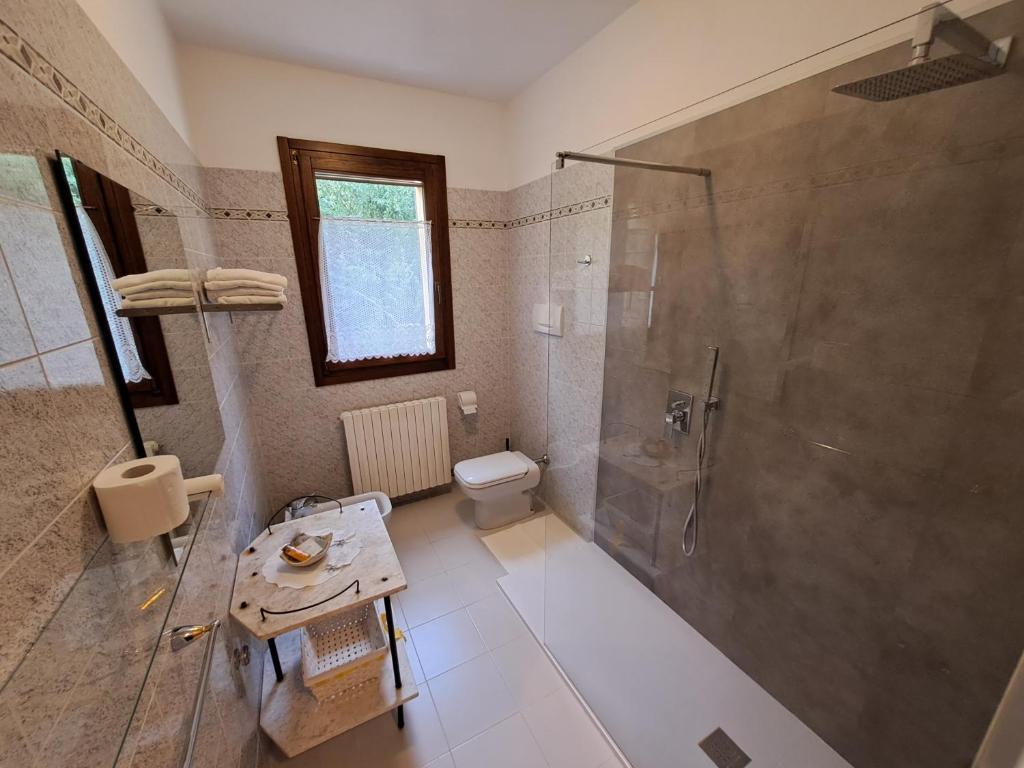 Koupelna v ubytování Agriturismo Alba