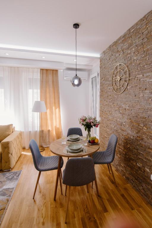 Posezení v ubytování Cherry Lux Apartments