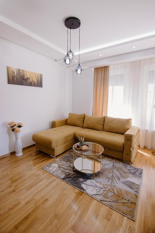 Posezení v ubytování Cherry Lux Apartments