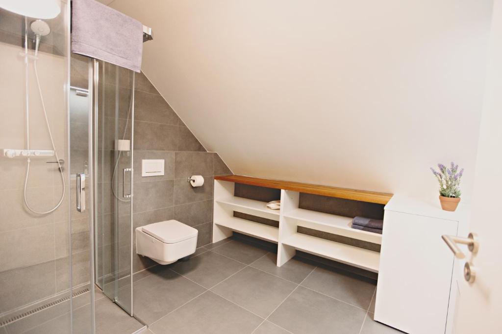 Koupelna v ubytování Strunzova pila - wellness