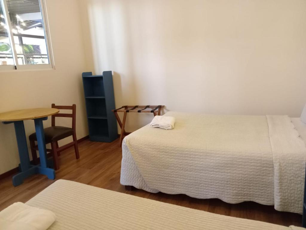 Postel nebo postele na pokoji v ubytování Los Andes Bed & Breakfast