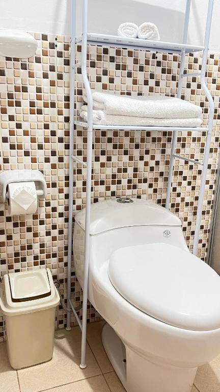 Koupelna v ubytování Valicha Casa Hotel