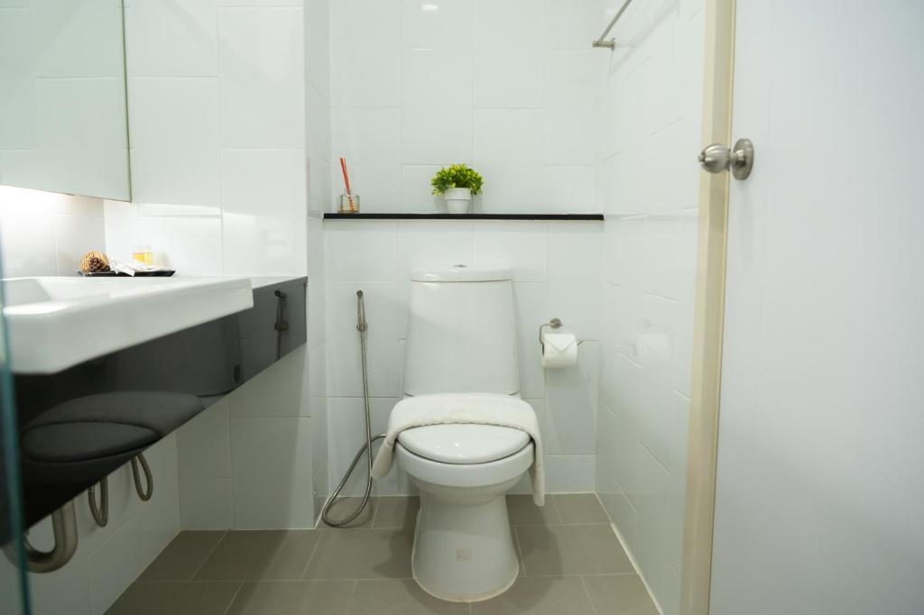 Koupelna v ubytování Guuden Huahin Hotel