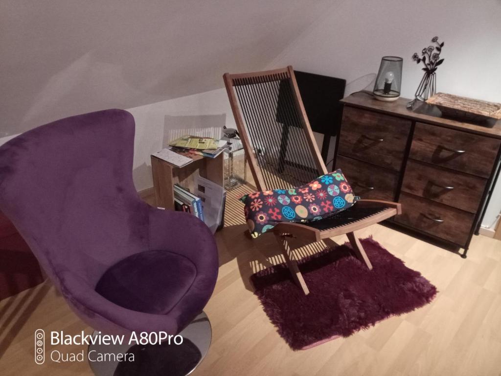 Posezení v ubytování Um Burebierg apartment 35m2