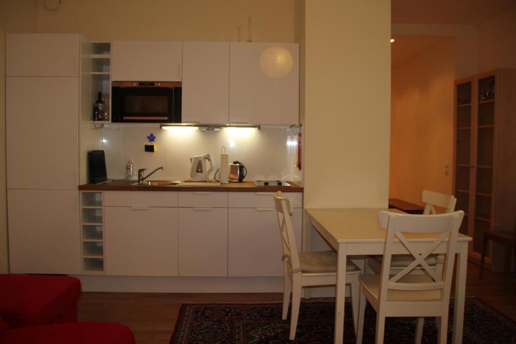 Η κουζίνα ή μικρή κουζίνα στο Premarental Apartment