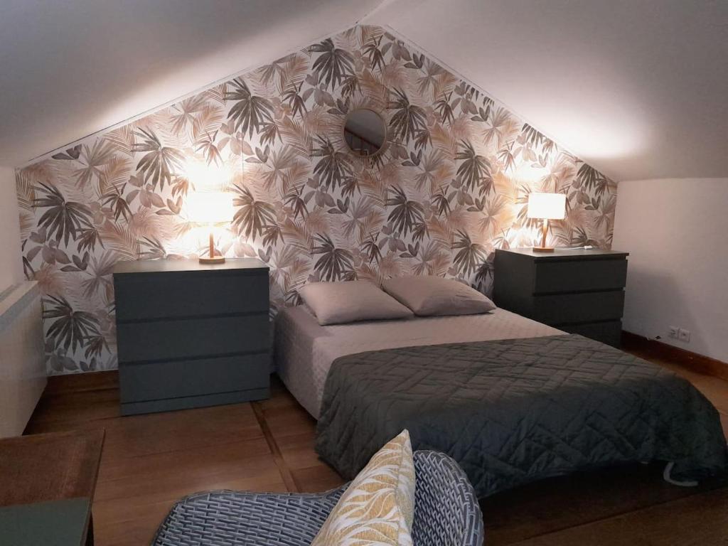 Postel nebo postele na pokoji v ubytování GANDESENEA