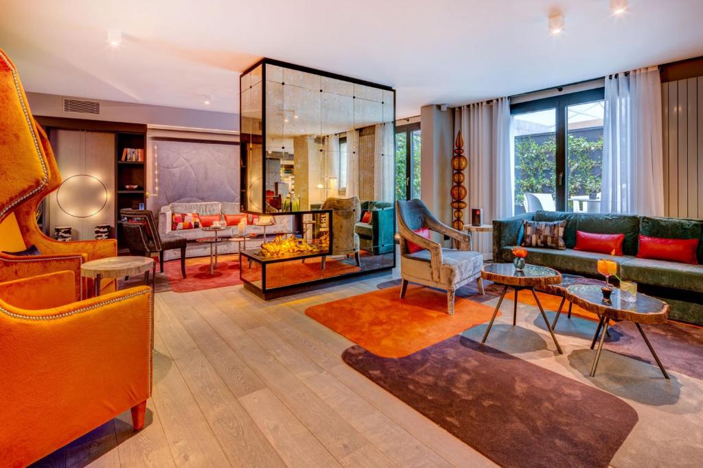 Posezení v ubytování Design Hotel f6