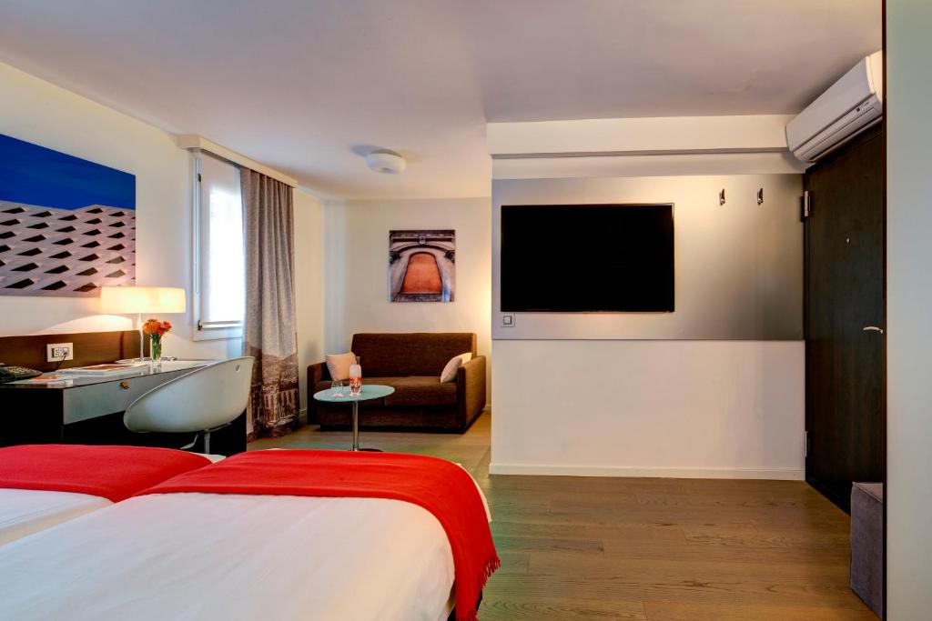 Postel nebo postele na pokoji v ubytování Design Hotel f6