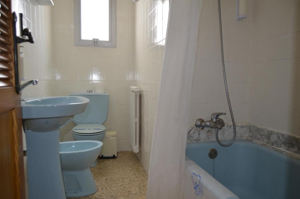 Koupelna v ubytování Hostal Blayet