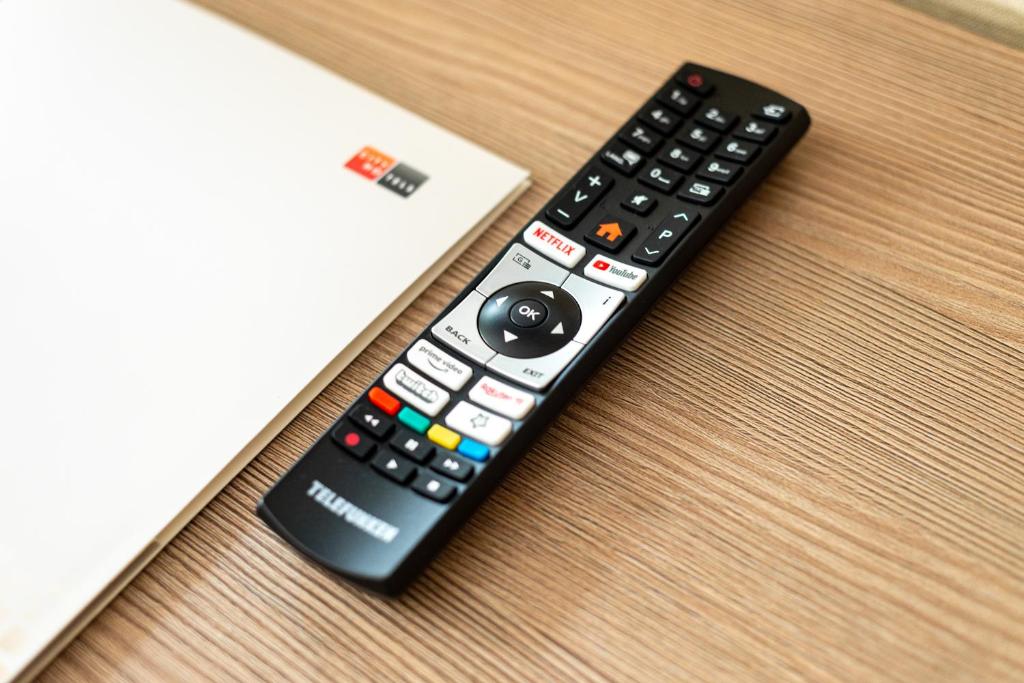 TV a/nebo společenská místnost v ubytování City Hotels Algirdas
