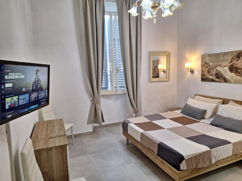 A bed or beds in a room at Villa Dufoûr