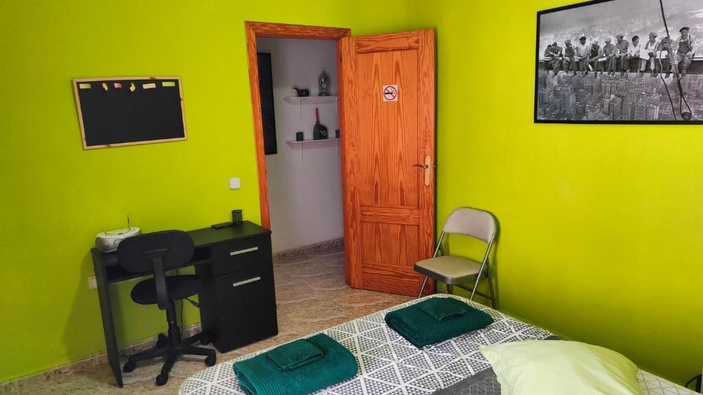 Postel nebo postele na pokoji v ubytování Apartamento Galeon XXI