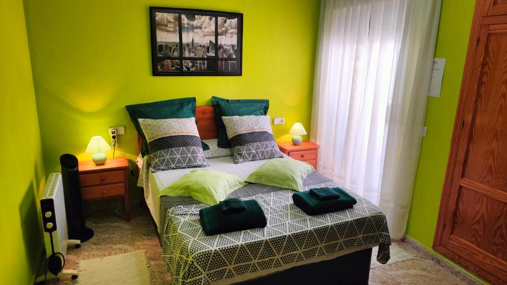 Postel nebo postele na pokoji v ubytování Apartamento Galeon XXI