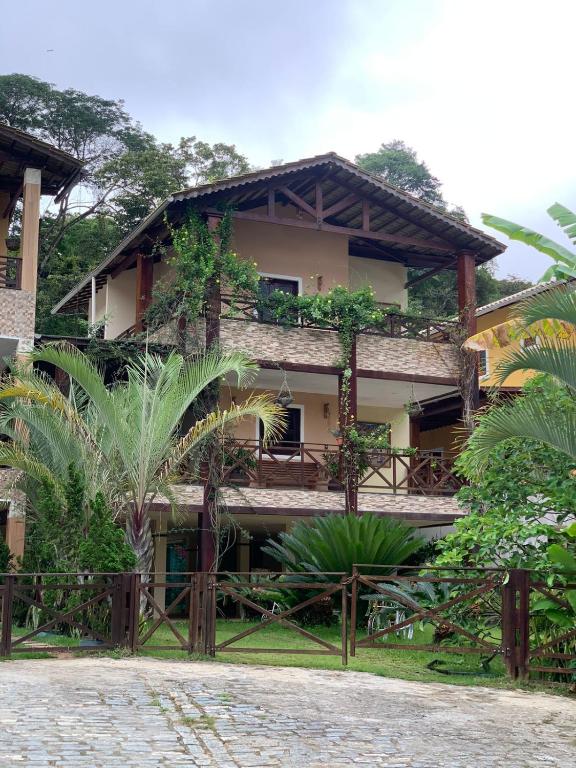 Bygningen som feriehuset ligger i