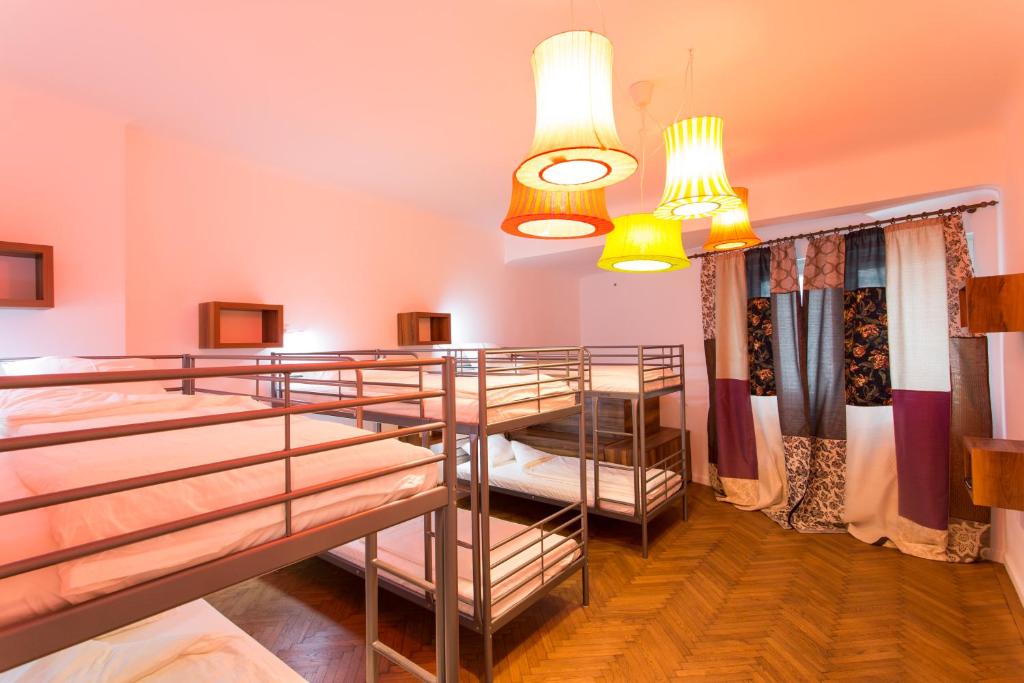 Postel nebo postele na pokoji v ubytování Hostello
