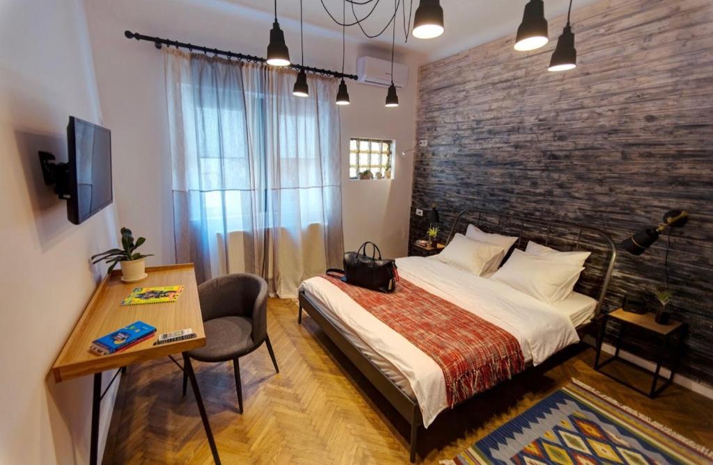 Postel nebo postele na pokoji v ubytování Hostello