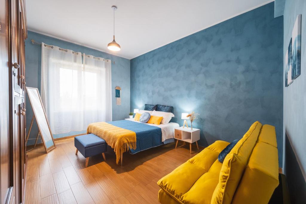 Postel nebo postele na pokoji v ubytování Marconi 31 Rome - Holiday House
