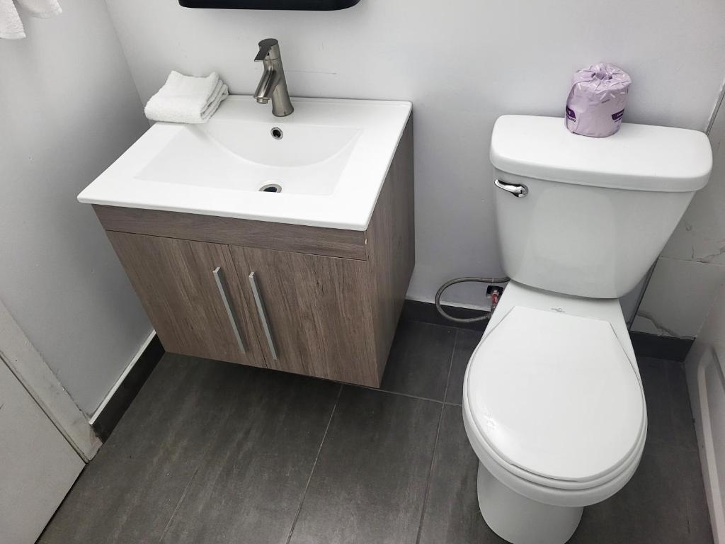Koupelna v ubytování Hotel Sigma