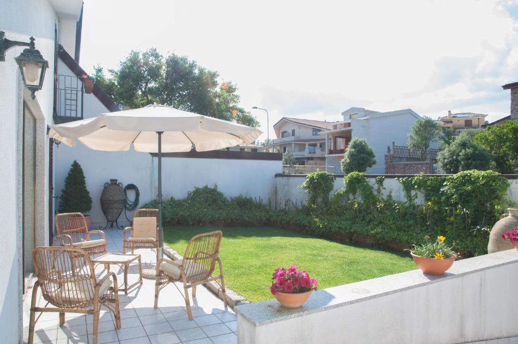 Zahrada ubytování B&B Le Fresie