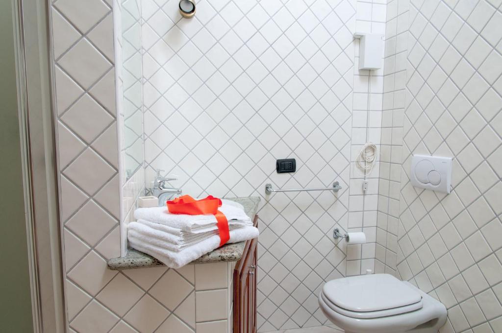 Koupelna v ubytování B&B Le Fresie