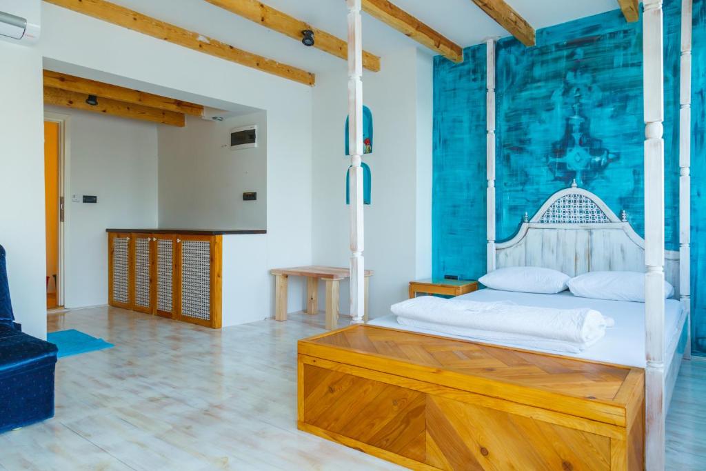 Postel nebo postele na pokoji v ubytování ArkaBarka 2- Floating Dream Rooms and Apartments