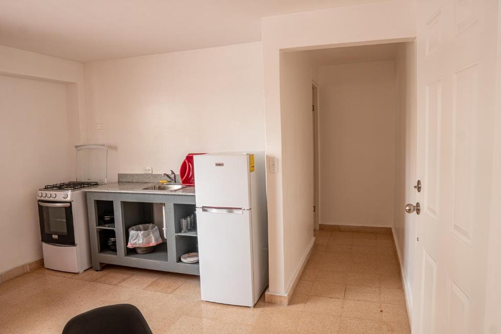 Köök või kööginurk majutusasutuses Blu Hostel
