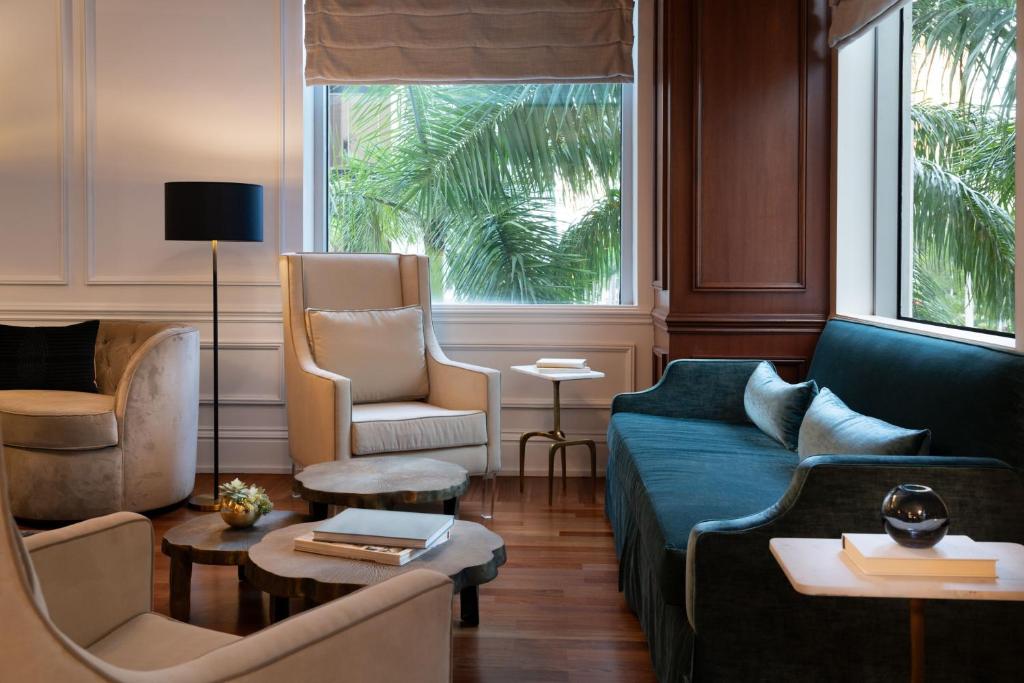 Posezení v ubytování JW Marriott Miami