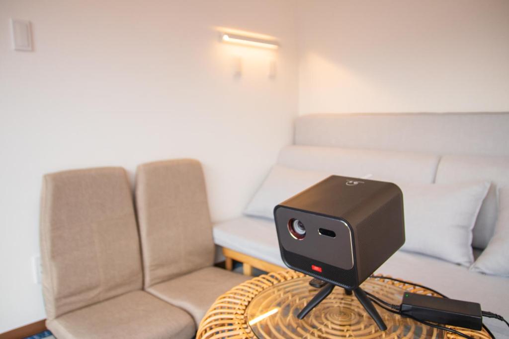 Posezení v ubytování Gramercy Village 山中湖 Glamping &Sauna