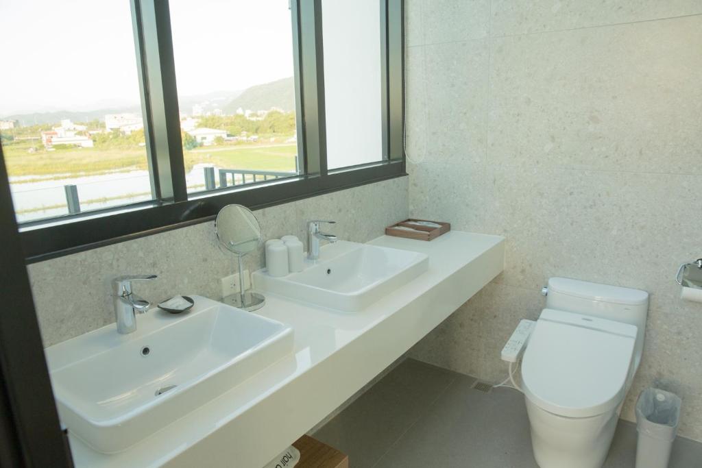 Koupelna v ubytování Golden Harvest Homestay