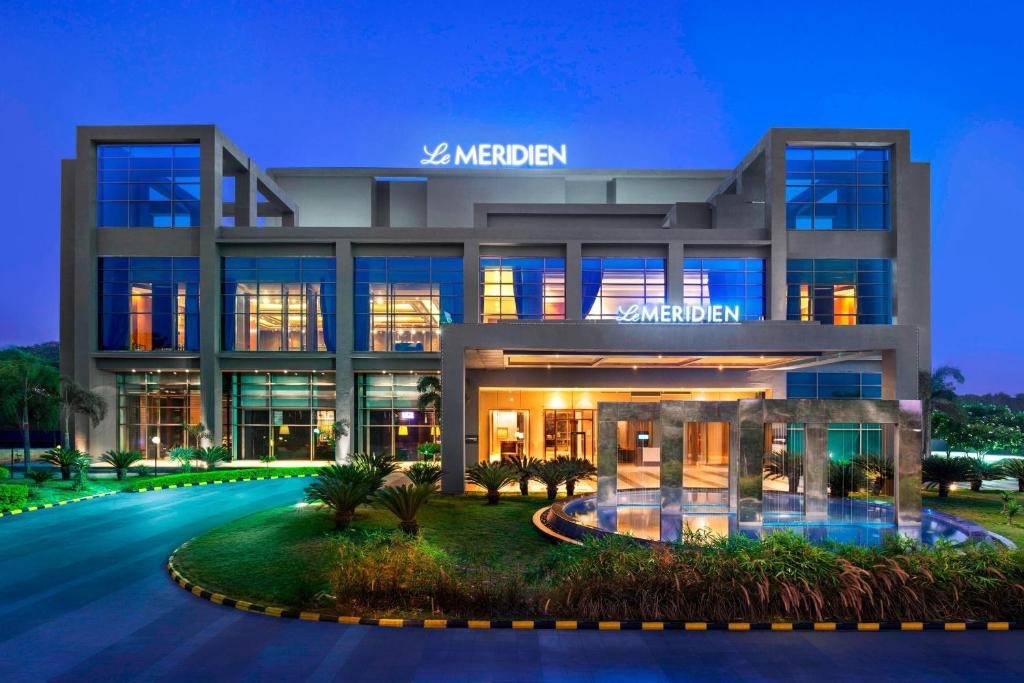 a rendering of a building at night at Le Meridien Nagpur in Nagpur